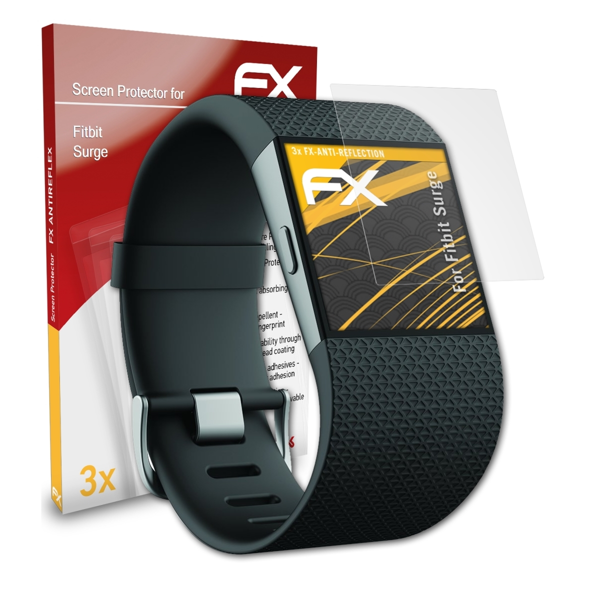 Displayschutz(für 3x Surge) ATFOLIX FX-Antireflex Fitbit