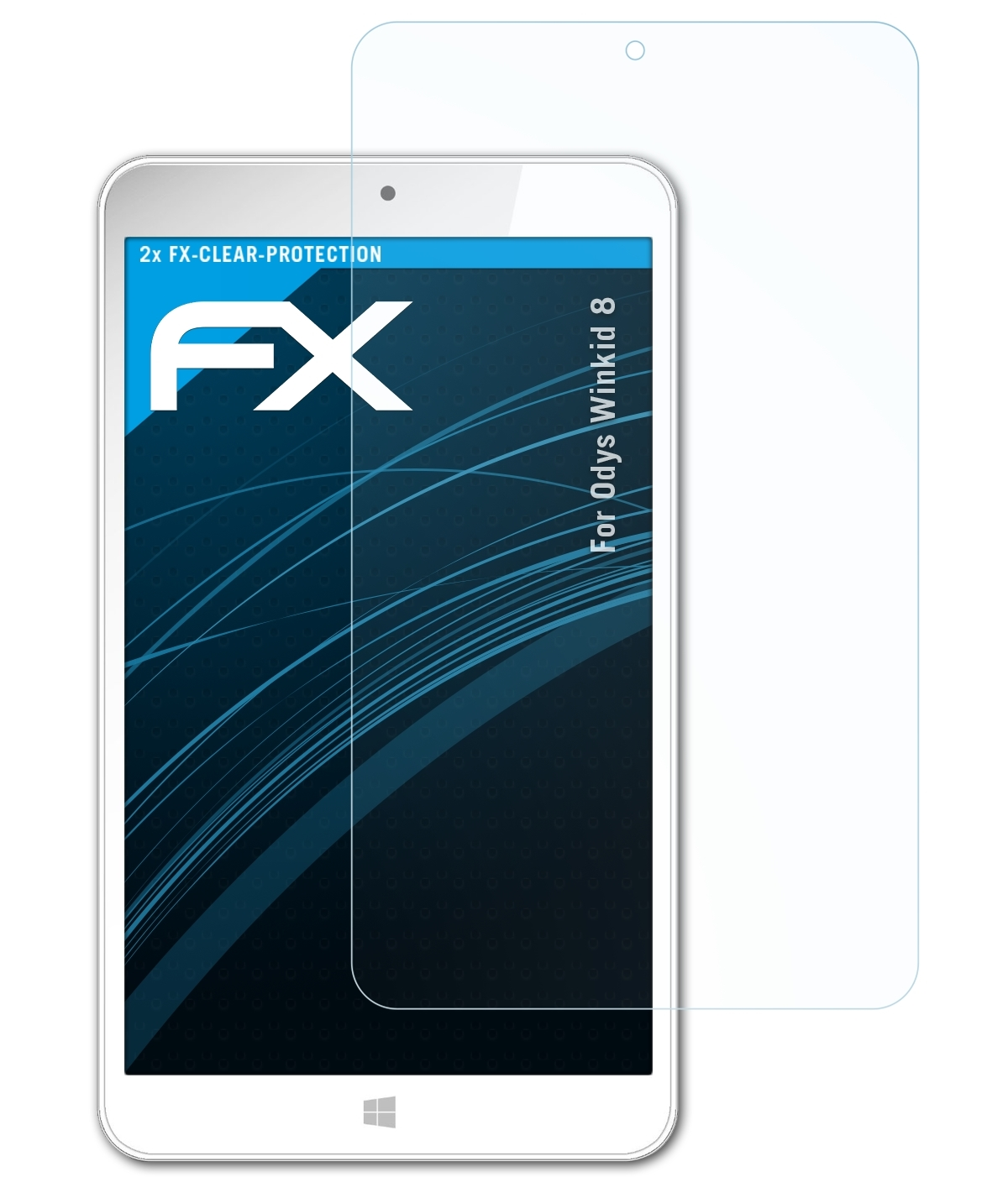 8) ATFOLIX Displayschutz(für Winkid 2x FX-Clear Odys