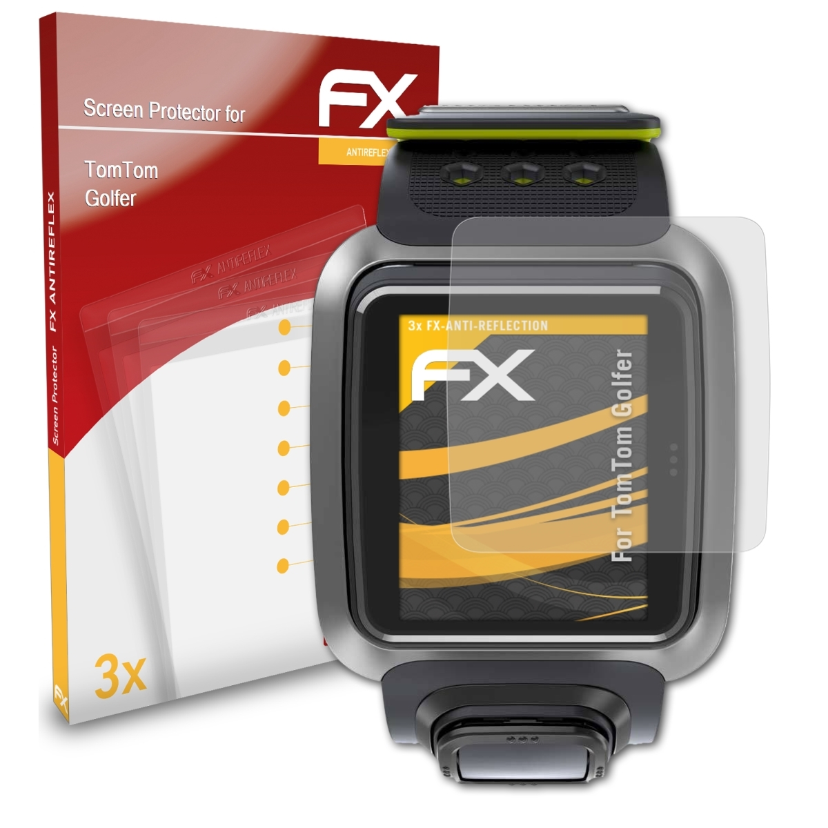 FX-Antireflex TomTom Displayschutz(für 3x ATFOLIX Golfer)