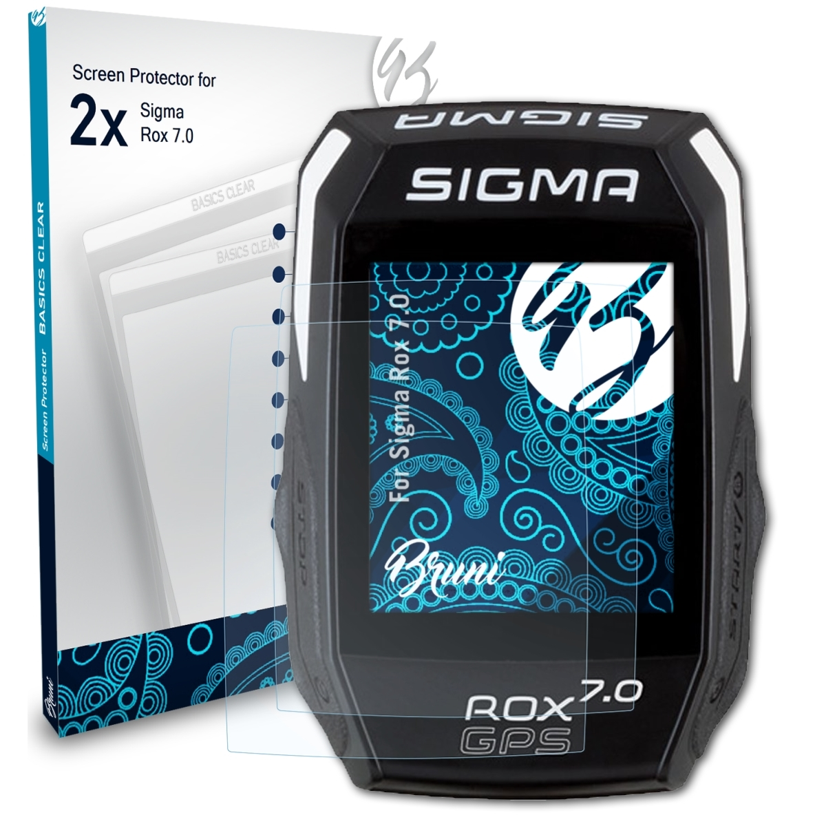 Rox 7.0) BRUNI Schutzfolie(für Sigma 2x Basics-Clear