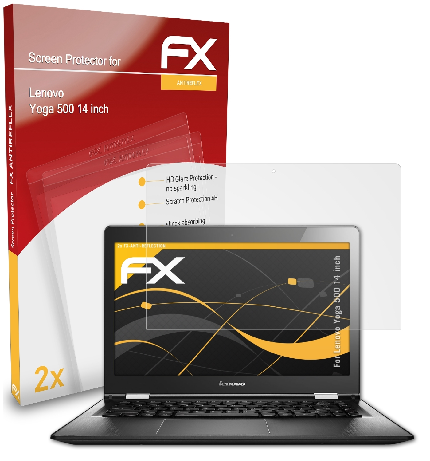 FX-Antireflex Yoga (14 ATFOLIX 500 Displayschutz(für 2x inch)) Lenovo
