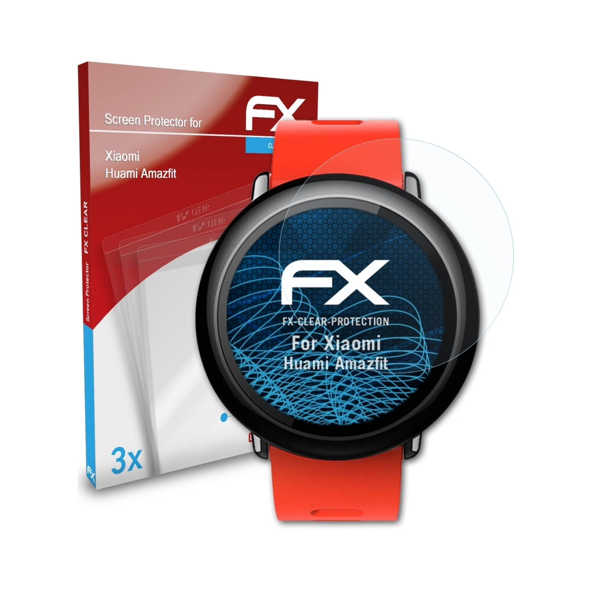 ATFOLIX 3x FX-Clear Displayschutz(für Huami Xiaomi Amazfit)
