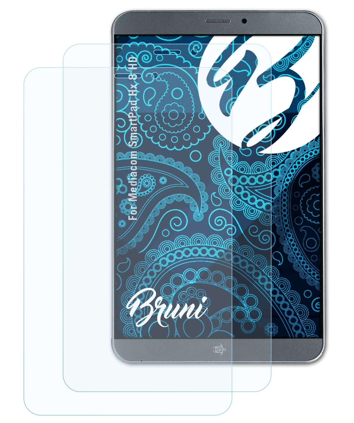 Basics-Clear 8 Mediacom 2x Hx HD) BRUNI Schutzfolie(für SmartPad