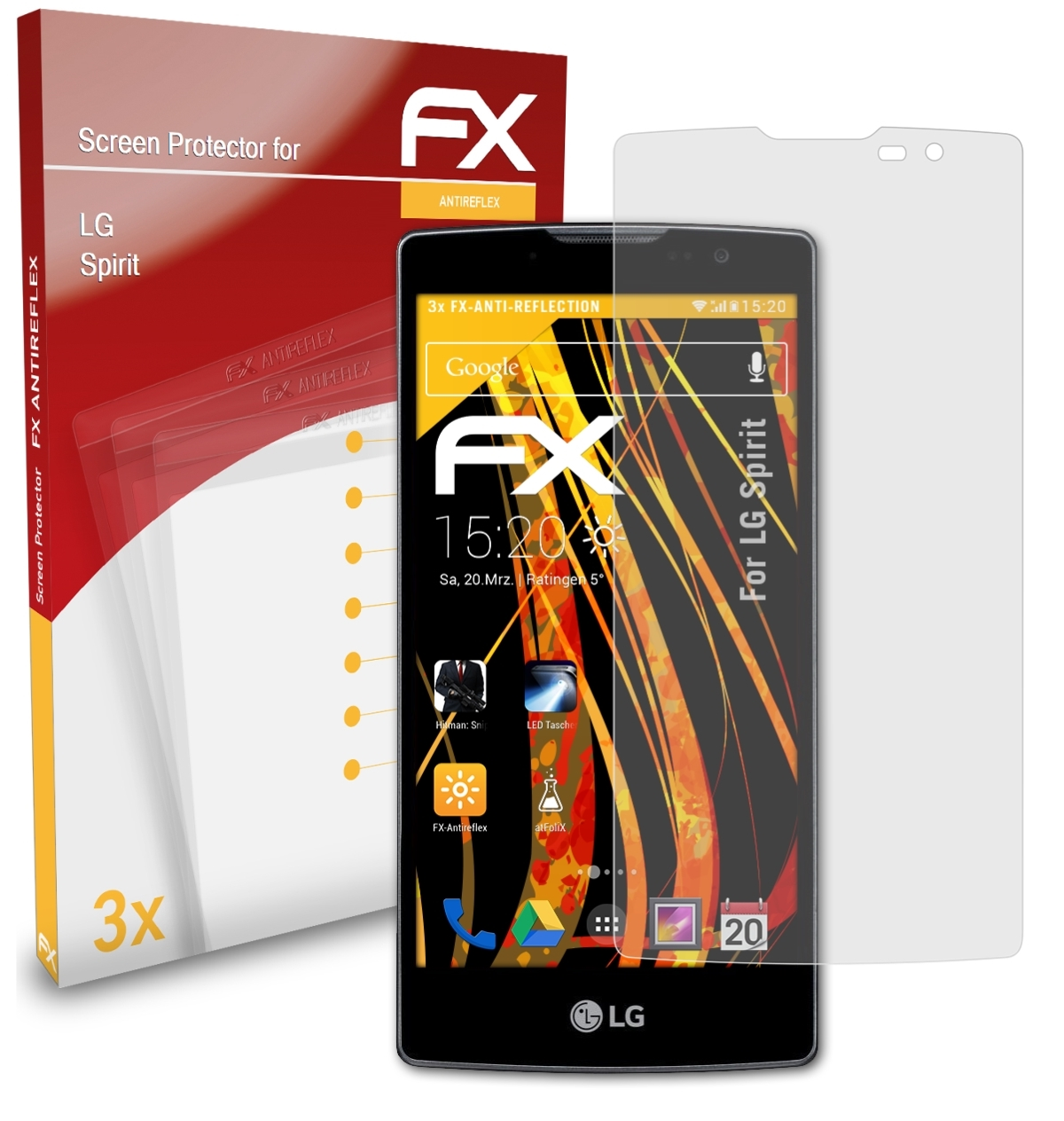 LG Displayschutz(für ATFOLIX Spirit) FX-Antireflex 3x
