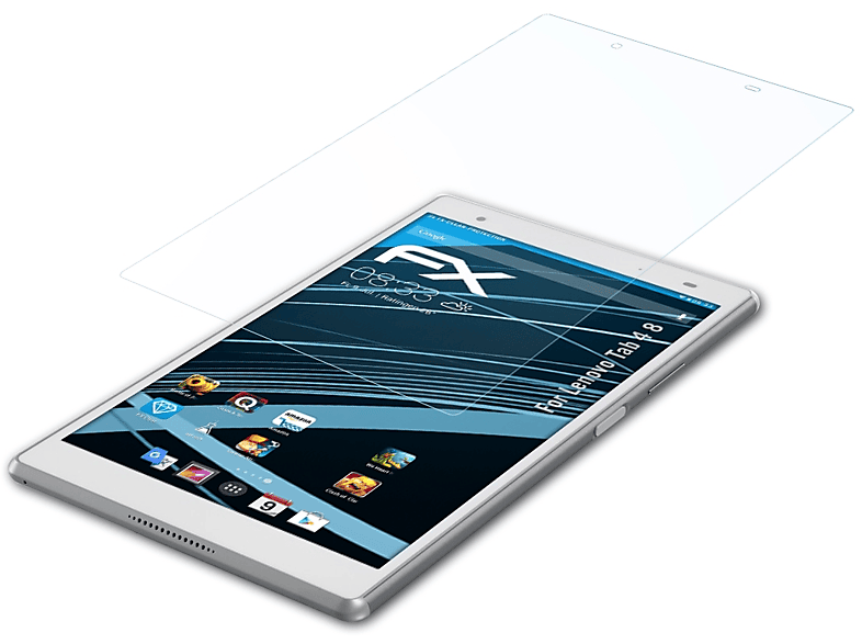 ATFOLIX 2x Tab Displayschutz(für Lenovo 4 FX-Clear 8)