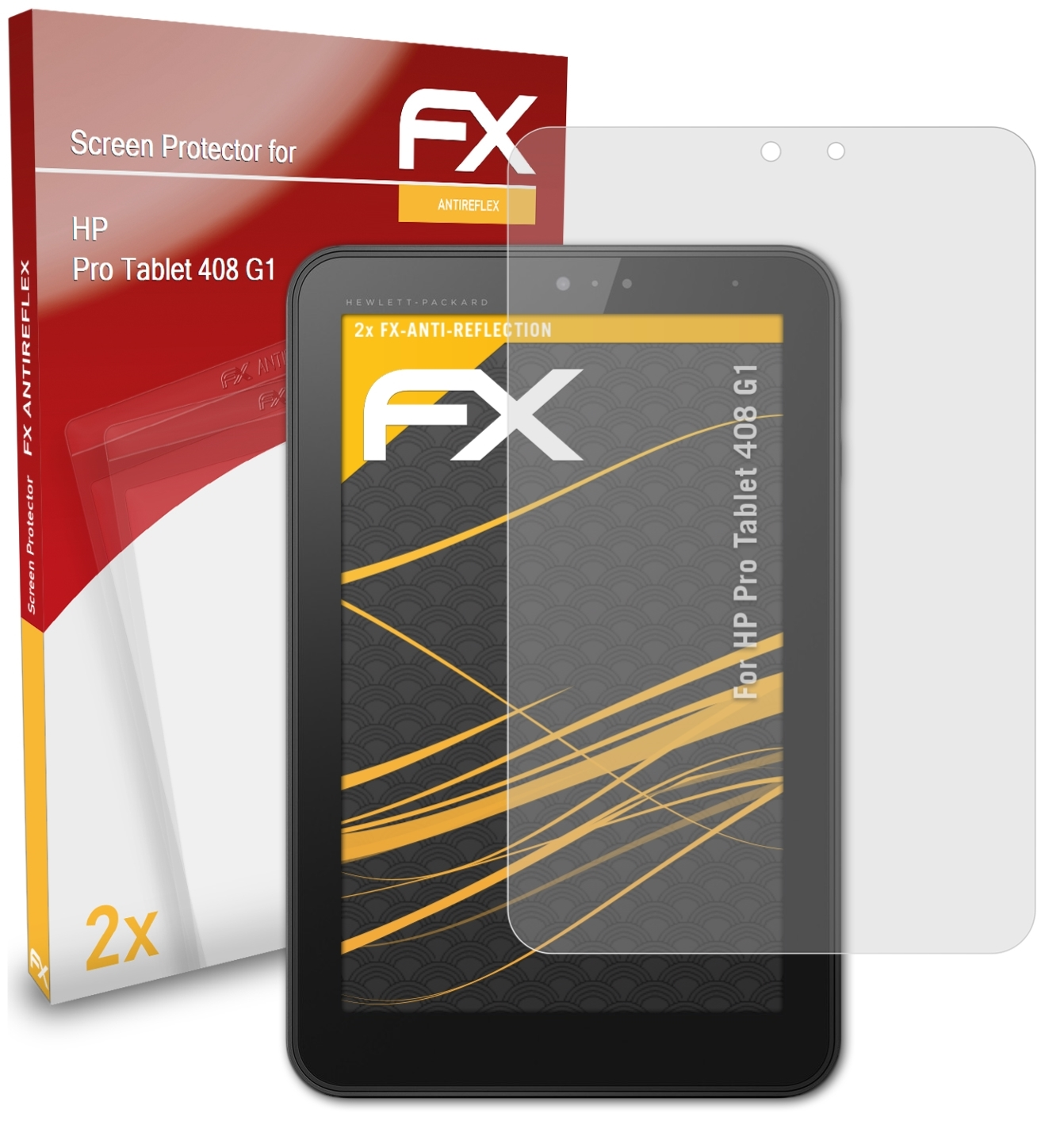 Pro Tablet 2x Displayschutz(für HP ATFOLIX FX-Antireflex 408 G1)