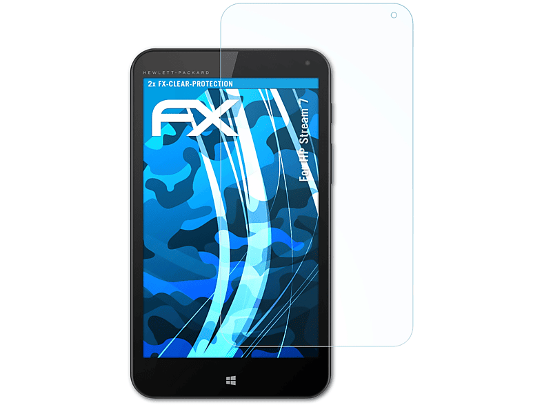 ATFOLIX 2x FX-Clear Displayschutz(für HP Stream 7)