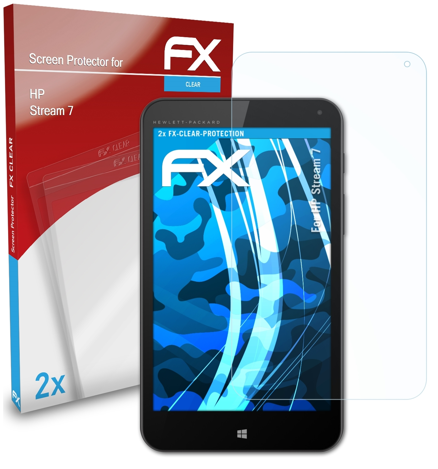 2x FX-Clear 7) ATFOLIX Displayschutz(für HP Stream