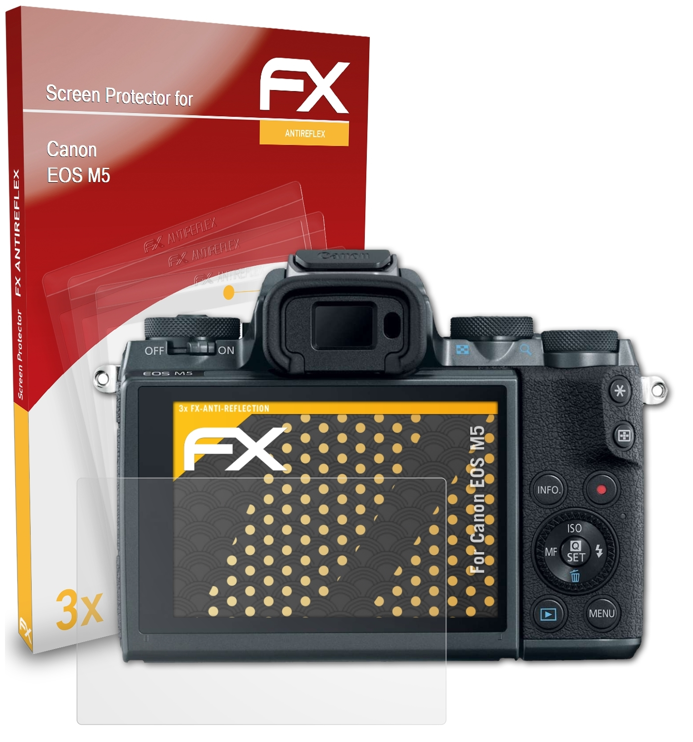 ATFOLIX 3x FX-Antireflex Displayschutz(für Canon M5) EOS