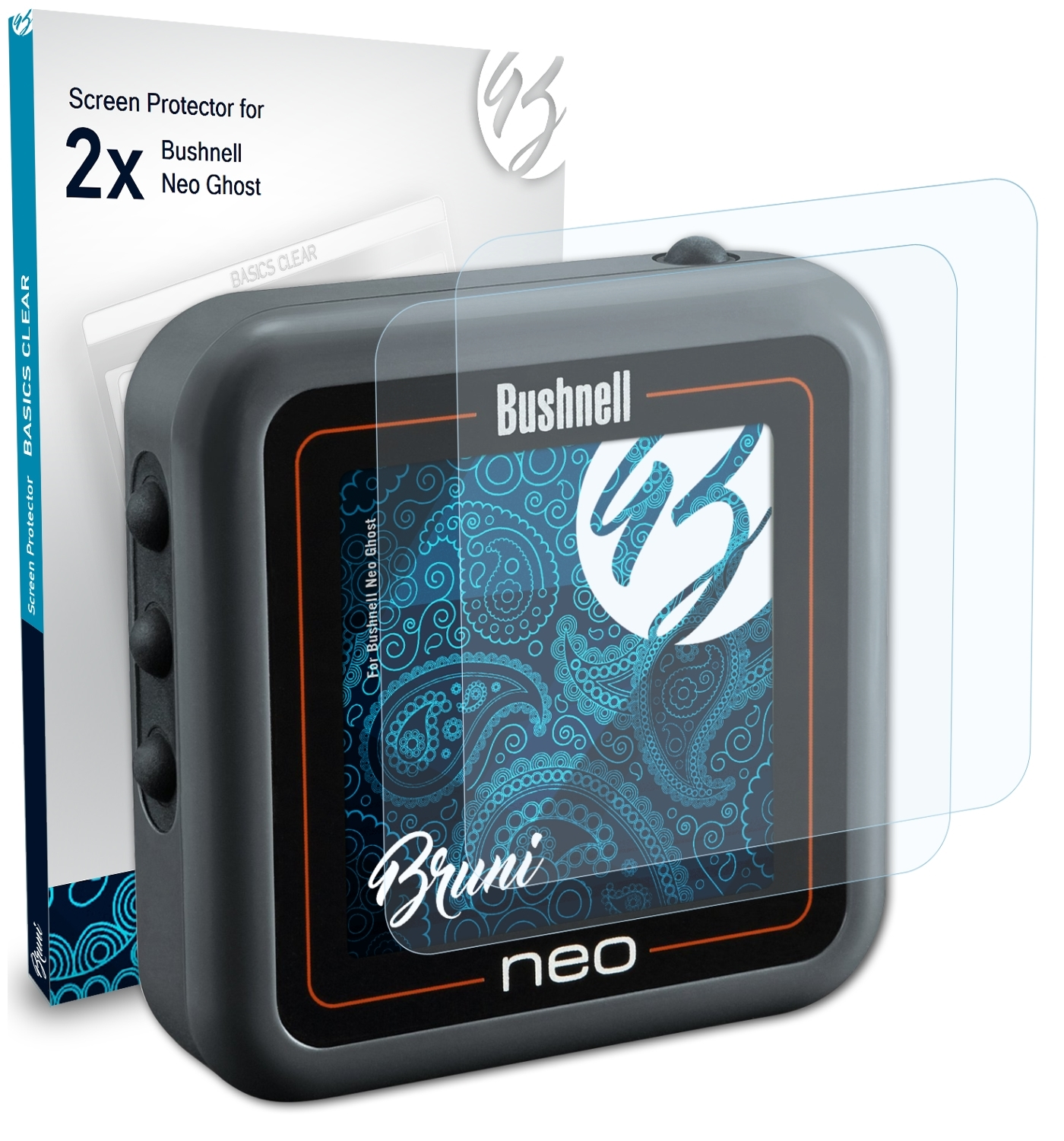 2x Neo Bushnell Basics-Clear Schutzfolie(für BRUNI Ghost)