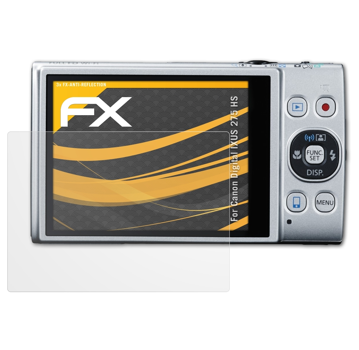 ATFOLIX 3x FX-Antireflex Displayschutz(für Canon 275 Digital HS) IXUS