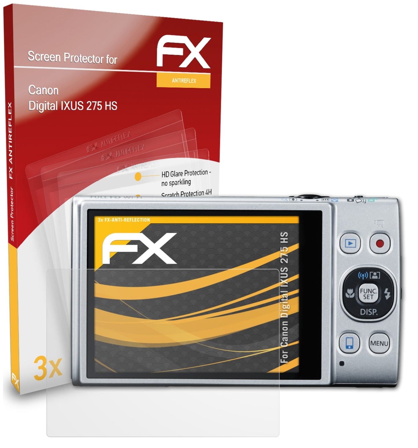 Displayschutz(für IXUS FX-Antireflex 275 HS) Digital Canon 3x ATFOLIX