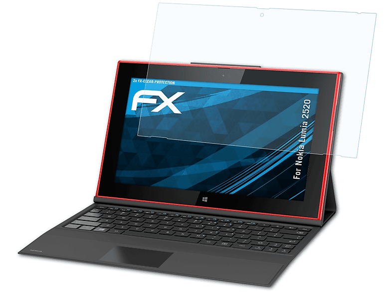ATFOLIX 2x FX-Clear Displayschutz(für Nokia Lumia 2520)