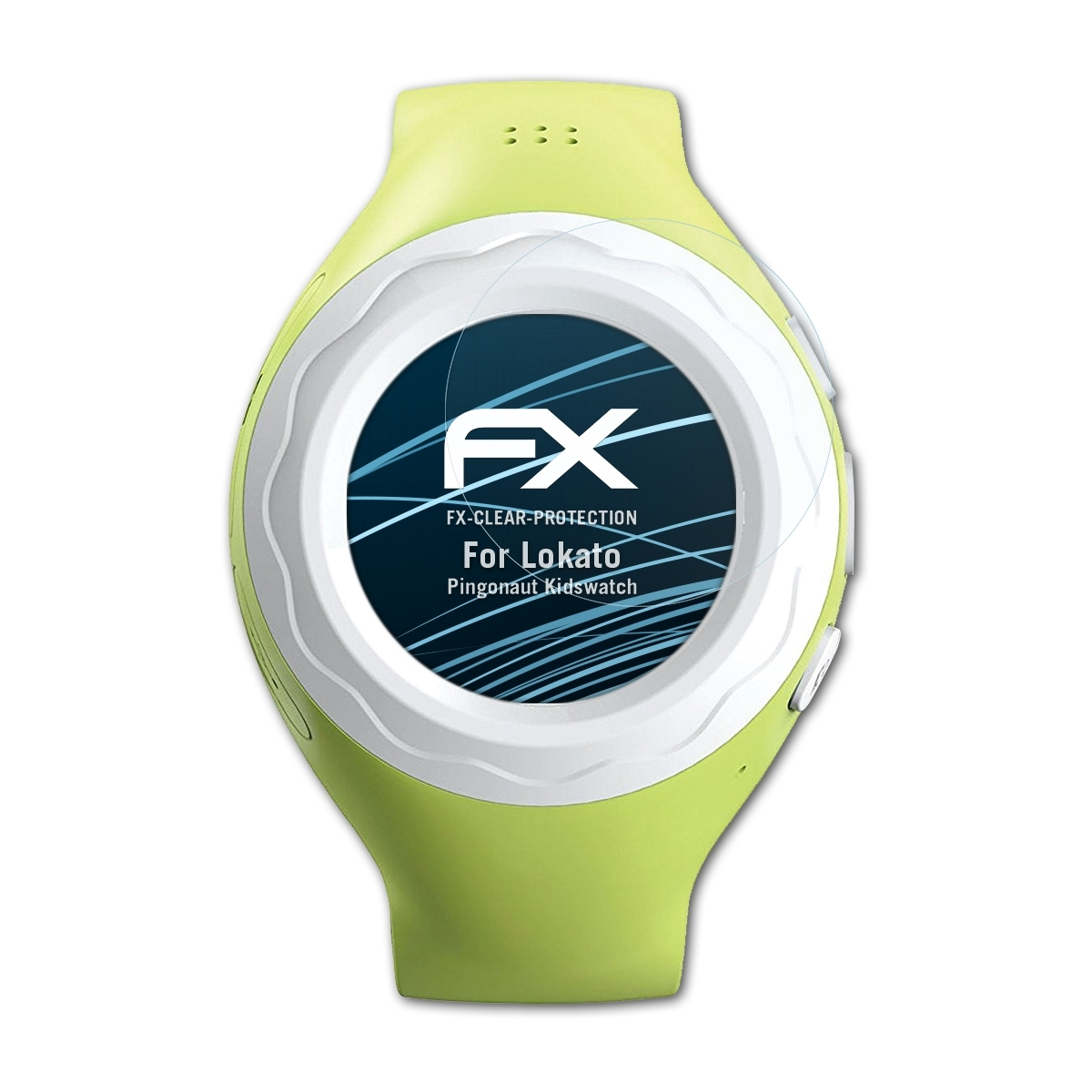 Kidswatch) Lokato 3x ATFOLIX FX-Clear Displayschutz(für Pingonaut