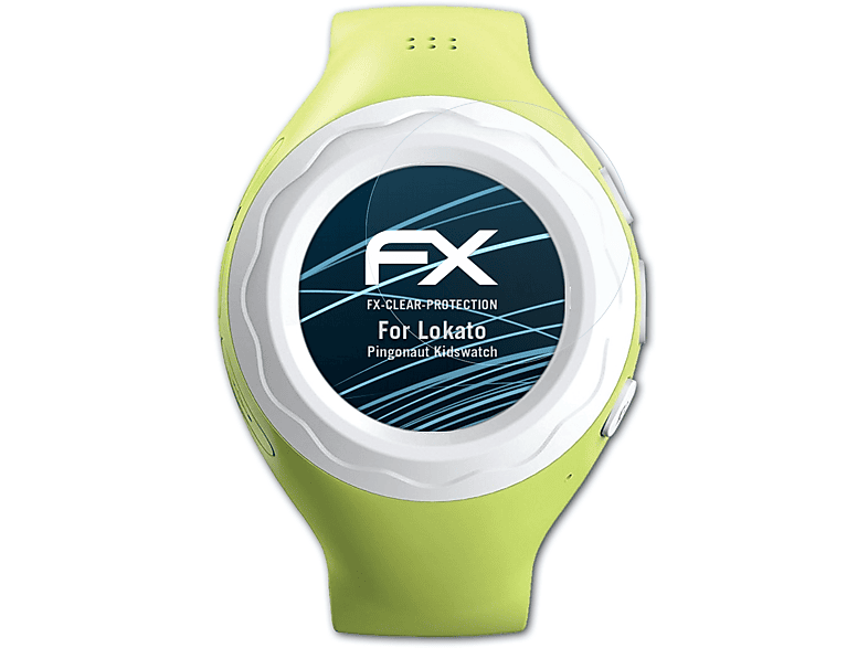 Kidswatch) Lokato 3x ATFOLIX FX-Clear Displayschutz(für Pingonaut