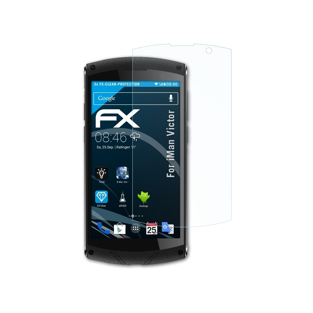 3x FX-Clear Displayschutz(für ATFOLIX iMan Victor)
