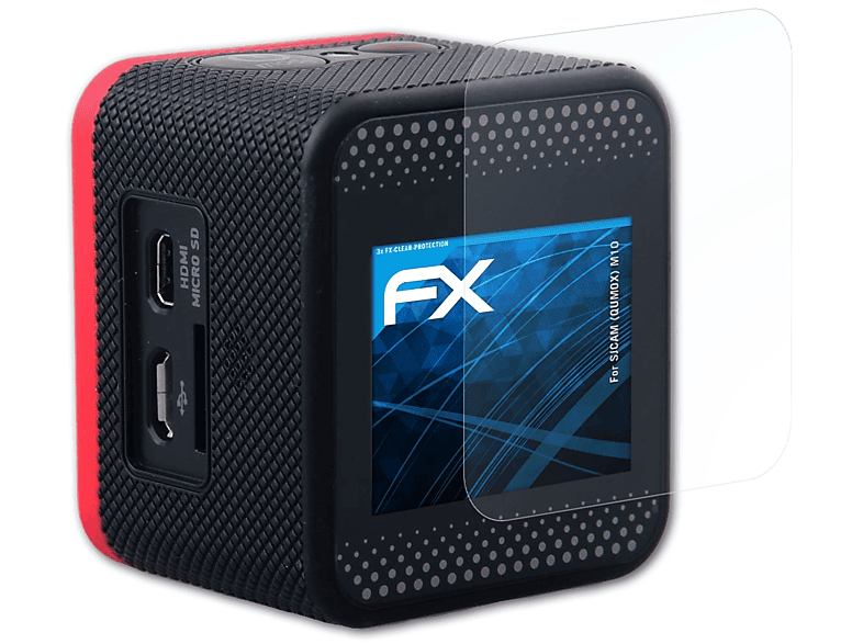 ATFOLIX FX-Clear (QUMOX) Displayschutz(für 3x M10) SJCAM