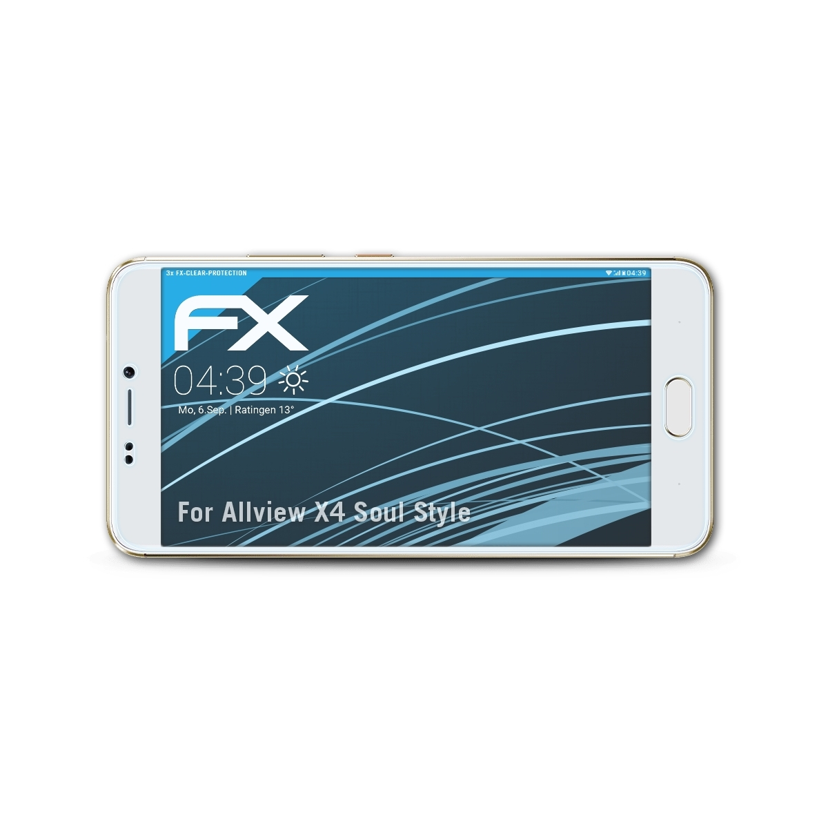 ATFOLIX 3x FX-Clear Style) Soul Allview X4 Displayschutz(für