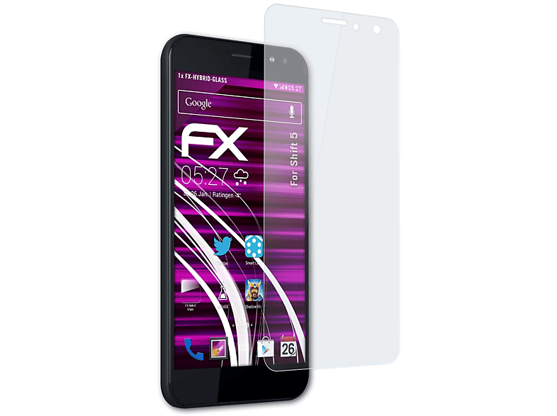 ATFOLIX FX-Hybrid-Glass Schutzglas(für Shift 5)