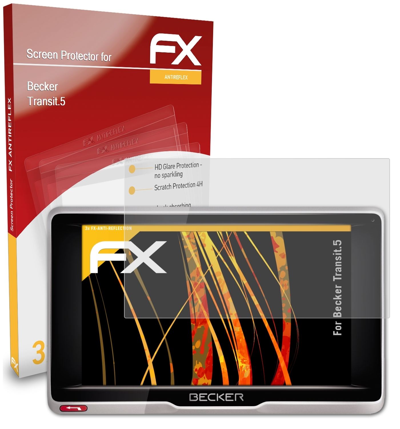 Displayschutz(für ATFOLIX 3x FX-Antireflex Transit.5) Becker