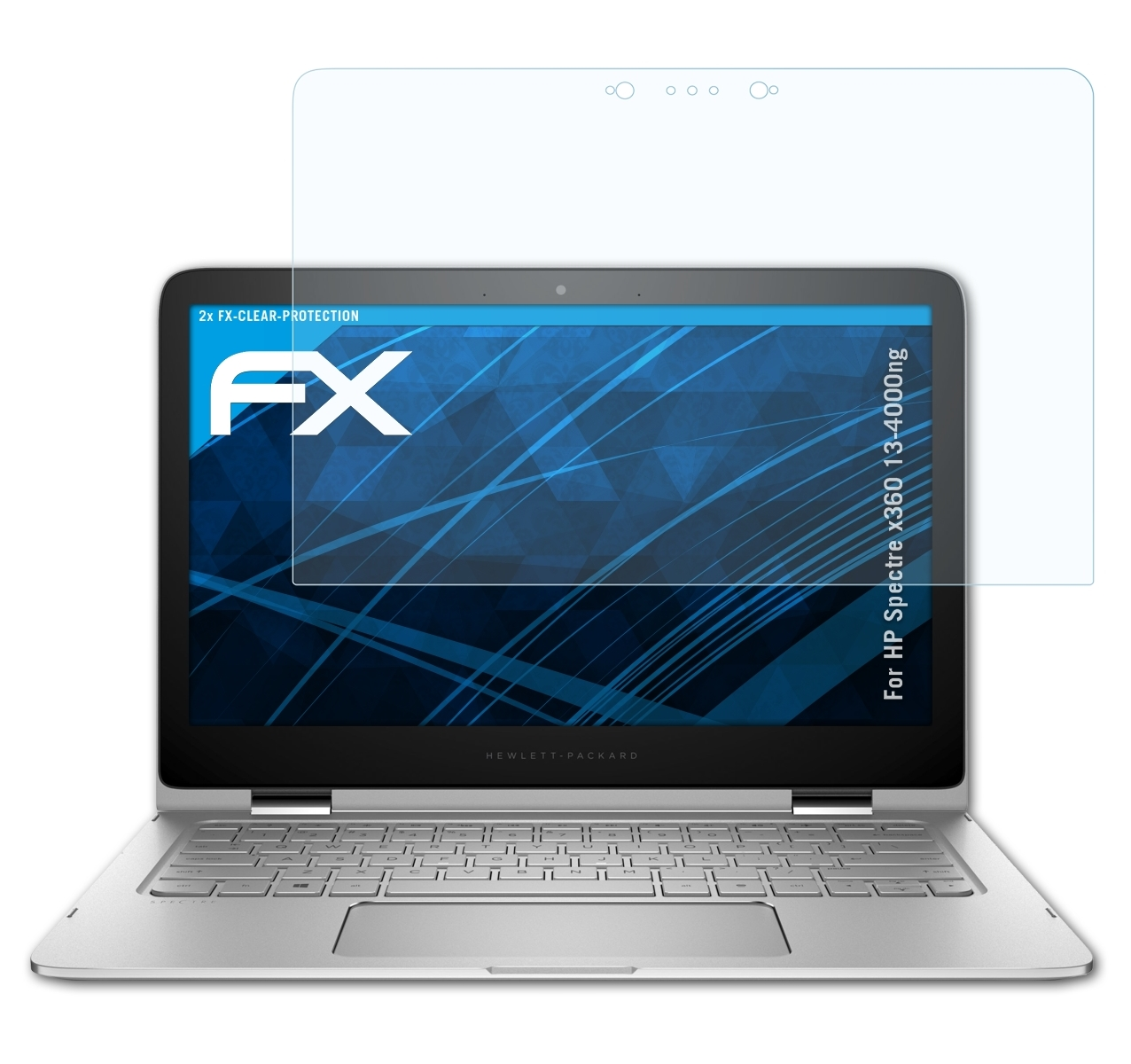 Spectre 2x HP FX-Clear 13-4000ng) ATFOLIX x360 Displayschutz(für