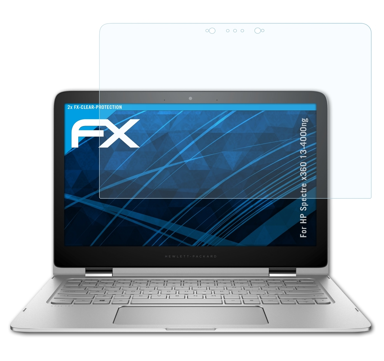 ATFOLIX 2x FX-Clear Displayschutz(für Spectre 13-4000ng) HP x360