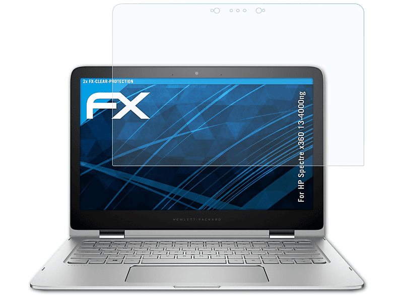 x360 HP Displayschutz(für FX-Clear 13-4000ng) 2x Spectre ATFOLIX