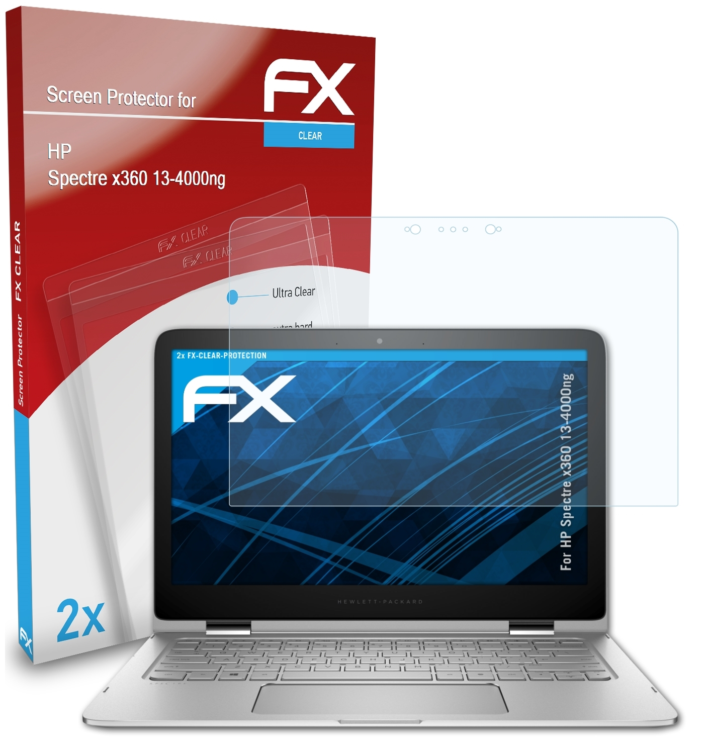 FX-Clear 2x x360 ATFOLIX Spectre HP 13-4000ng) Displayschutz(für
