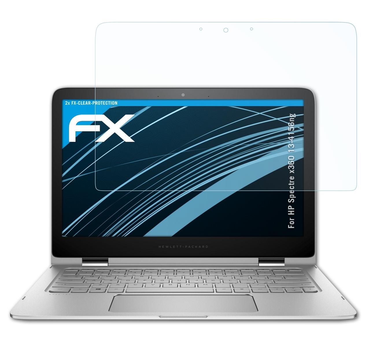 13-4156ng) ATFOLIX 2x HP Spectre FX-Clear x360 Displayschutz(für