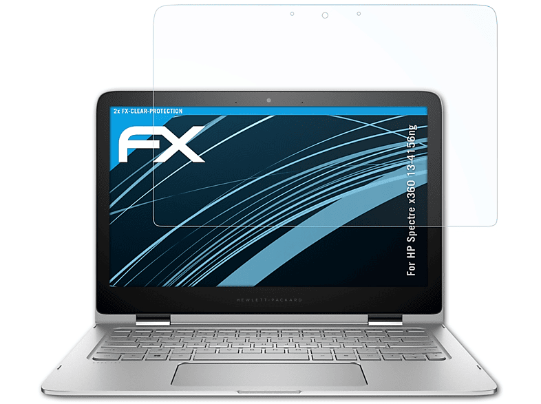 ATFOLIX 2x FX-Clear Displayschutz(für HP Spectre x360 13-4156ng) | Pflege & Schutz