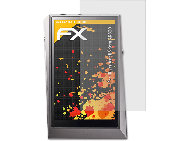 ATFOLIX 3x AK320) Displayschutz(für IRiver FX-Antireflex Astell&Kern