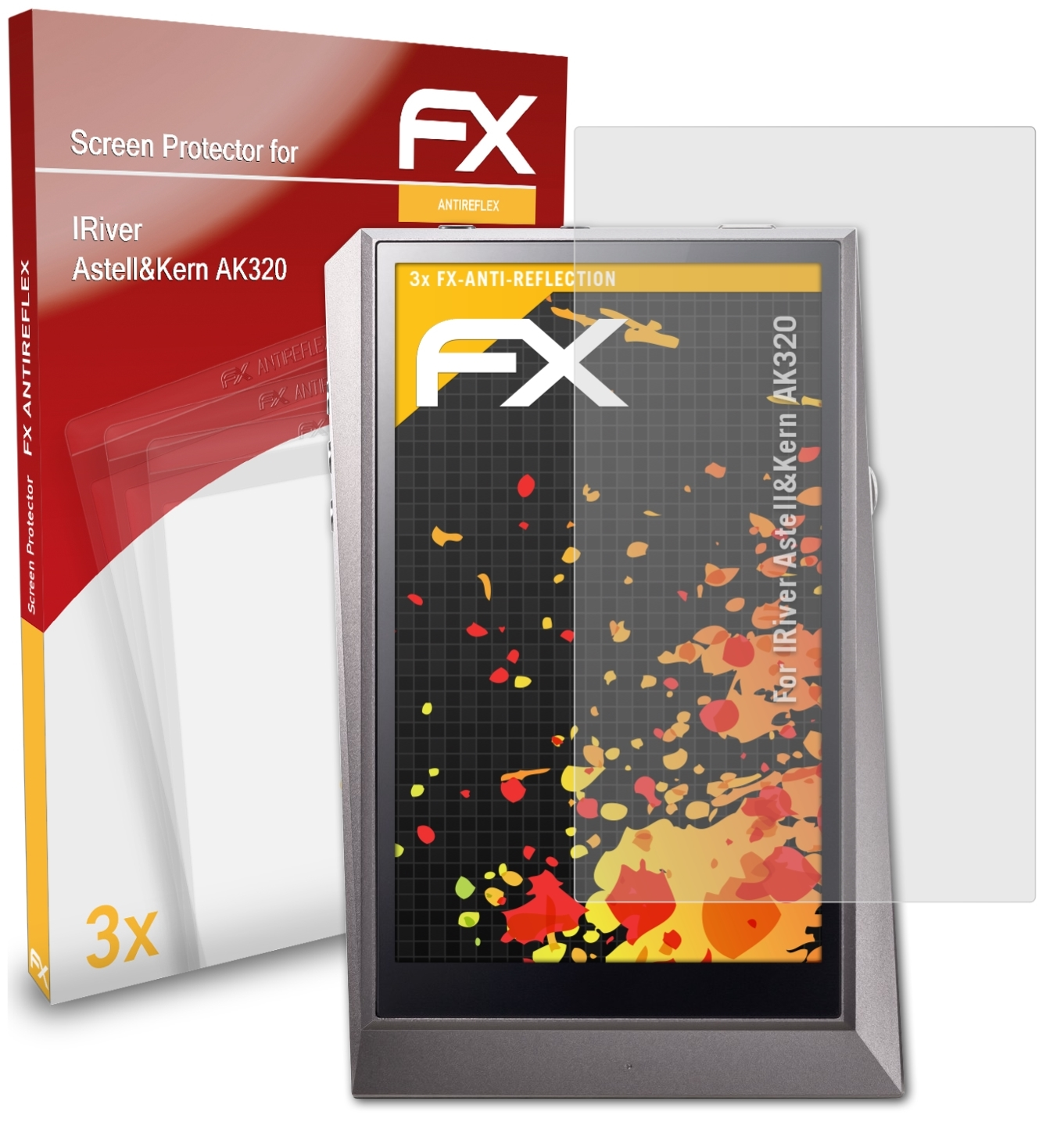 Astell&Kern ATFOLIX IRiver 3x Displayschutz(für FX-Antireflex AK320)
