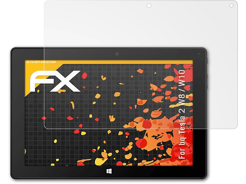 Tesla bq Displayschutz(für 2 FX-Antireflex W8 W10) 2x ATFOLIX /