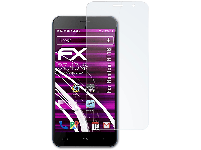 ATFOLIX FX-Hybrid-Glass Schutzglas(für Homtom HT16)