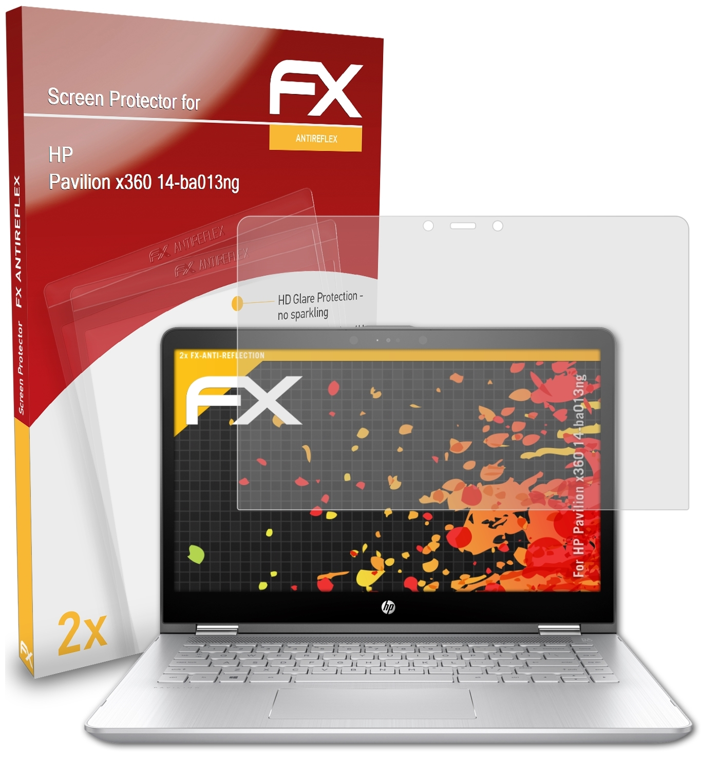 x360 Pavilion HP 2x ATFOLIX 14-ba013ng) FX-Antireflex Displayschutz(für