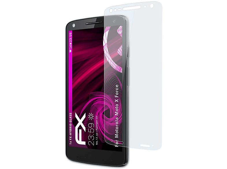 FX-Hybrid-Glass X Moto Motorola Force) Schutzglas(für ATFOLIX