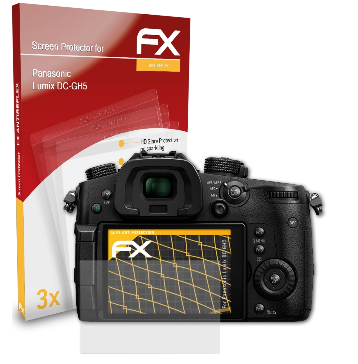 ATFOLIX FX-Antireflex 3x Displayschutz(für Lumix DC-GH5) Panasonic