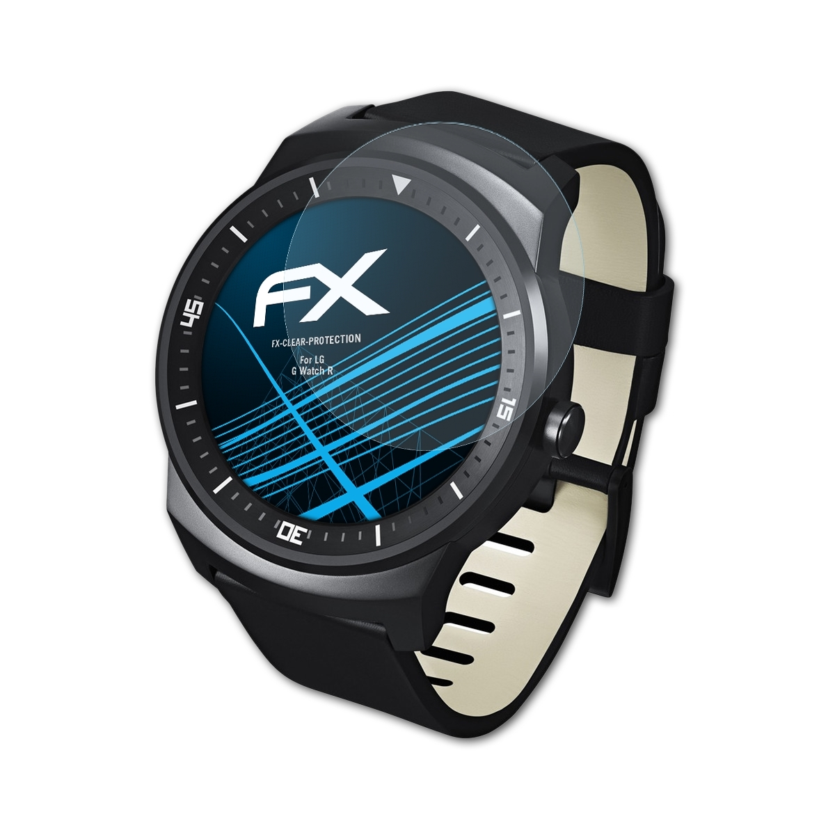 ATFOLIX 3x Displayschutz(für G R) LG FX-Clear Watch