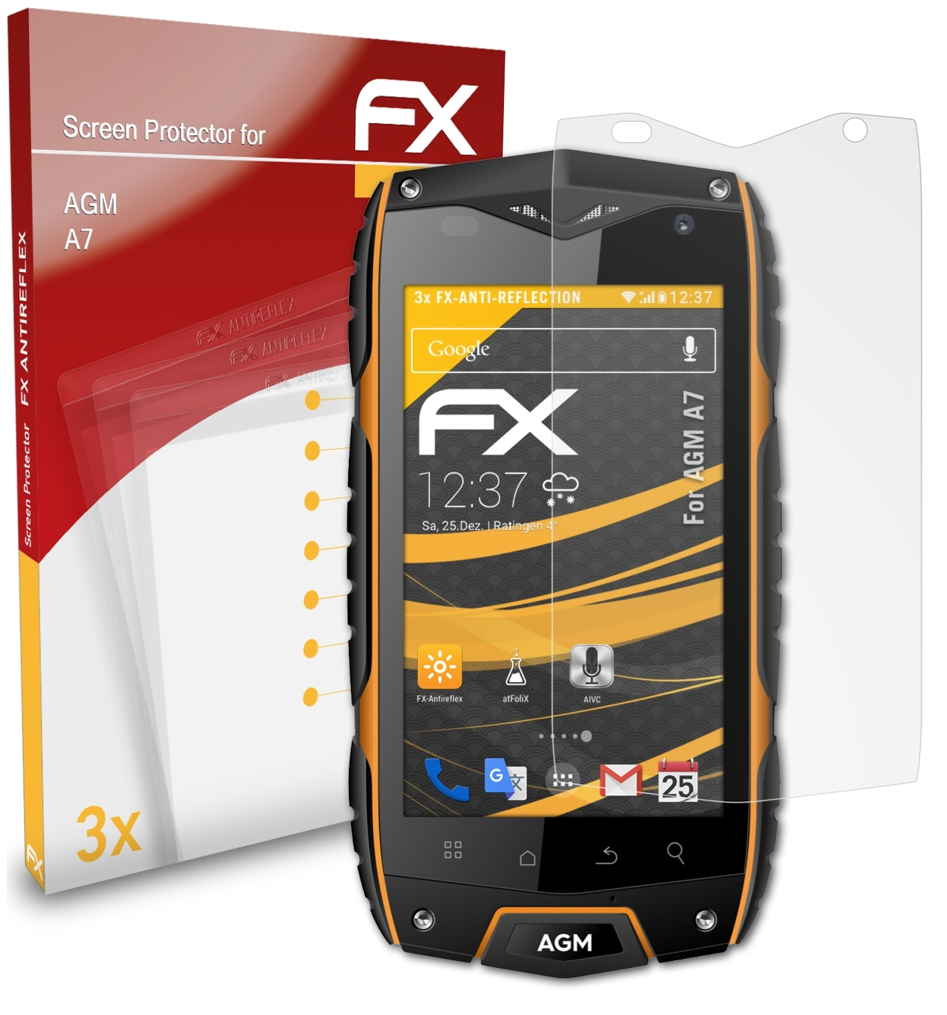 A7) ATFOLIX 3x Displayschutz(für FX-Antireflex AGM