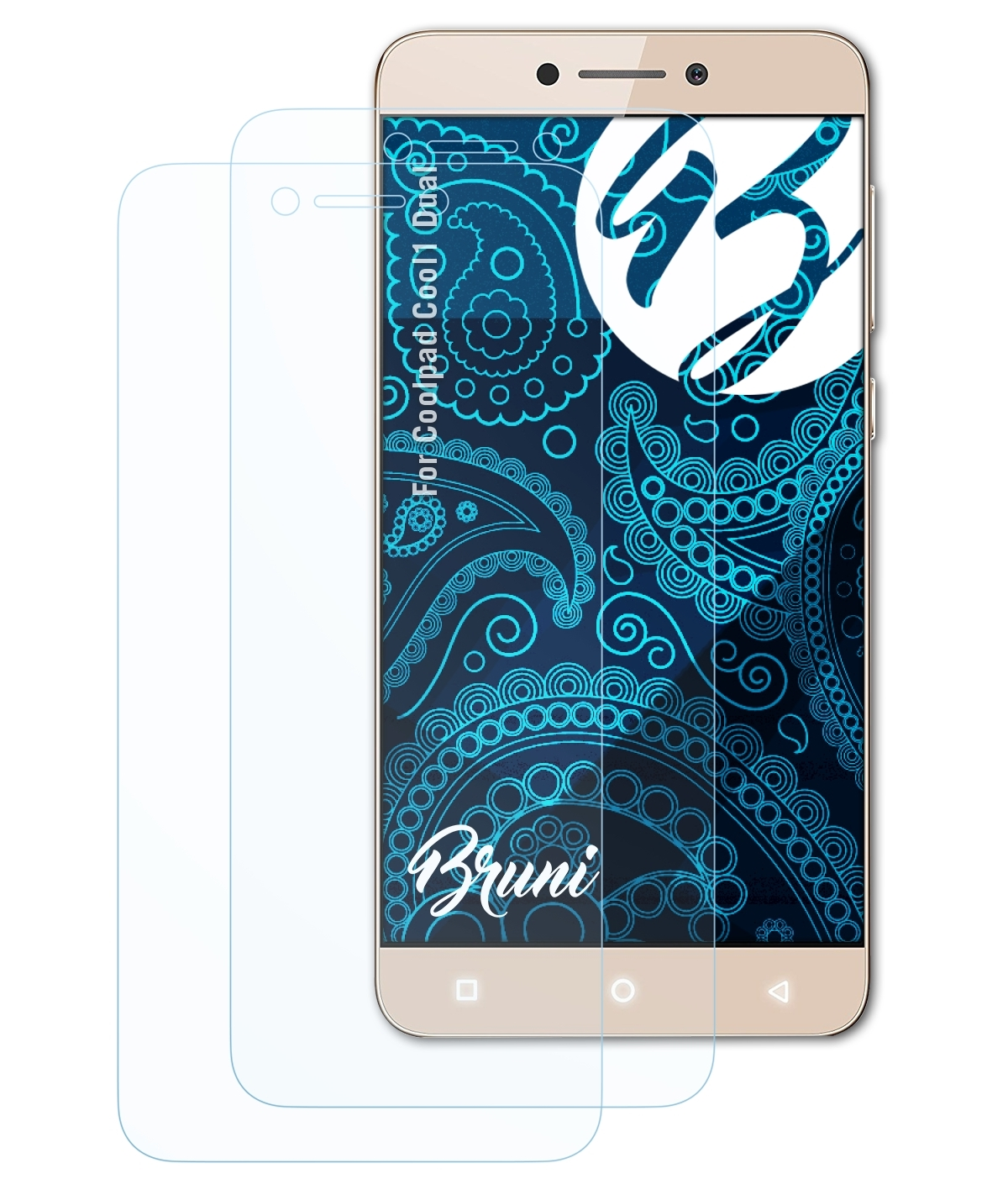 Basics-Clear Dual) BRUNI Coolpad 2x Cool1 Schutzfolie(für