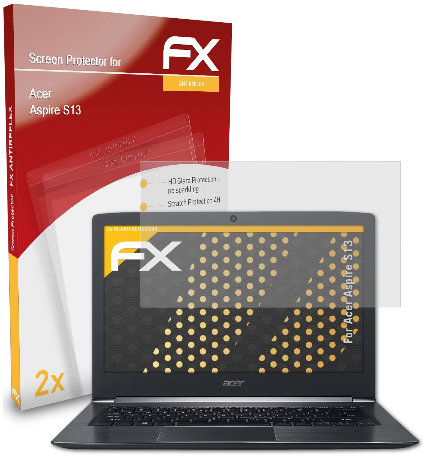 ATFOLIX Displayschutz(für Acer FX-Antireflex 2x S13) Aspire