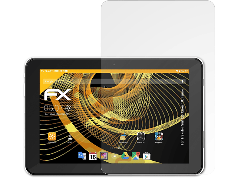 ATFOLIX 2x FX-Antireflex Displayschutz(für Trekstor SurfTab Xiron 10.1 pure)