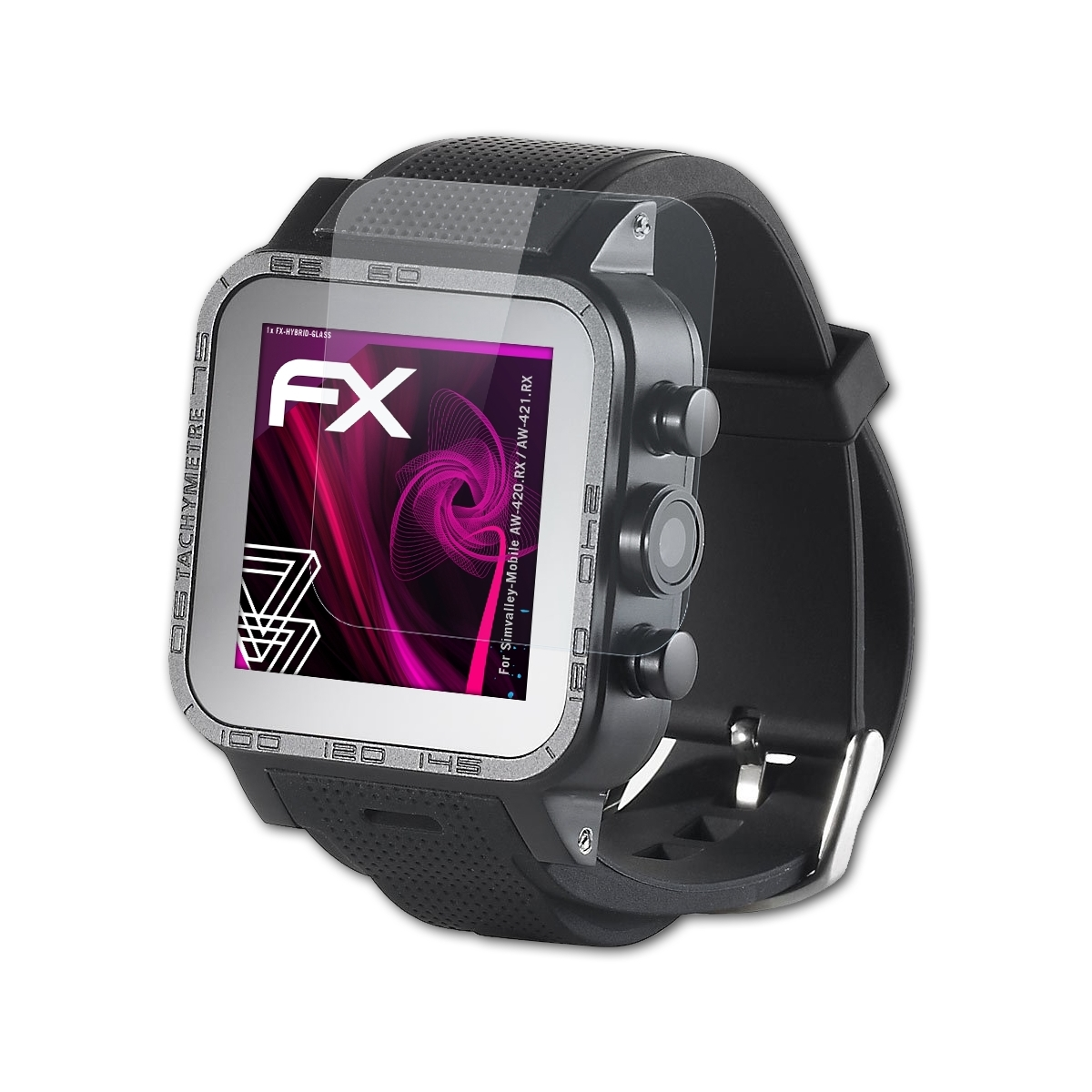 ATFOLIX FX-Hybrid-Glass AW-420.RX Simvalley-Mobile / Schutzglas(für AW-421.RX)