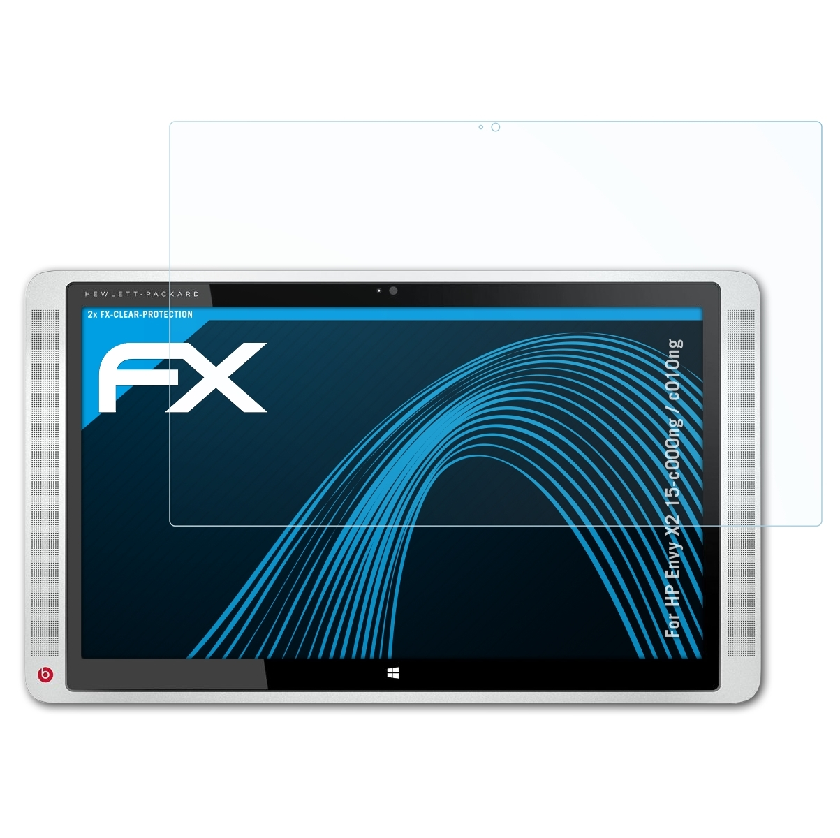 / c010ng) X2 HP ATFOLIX Envy 2x FX-Clear Displayschutz(für 15-c000ng