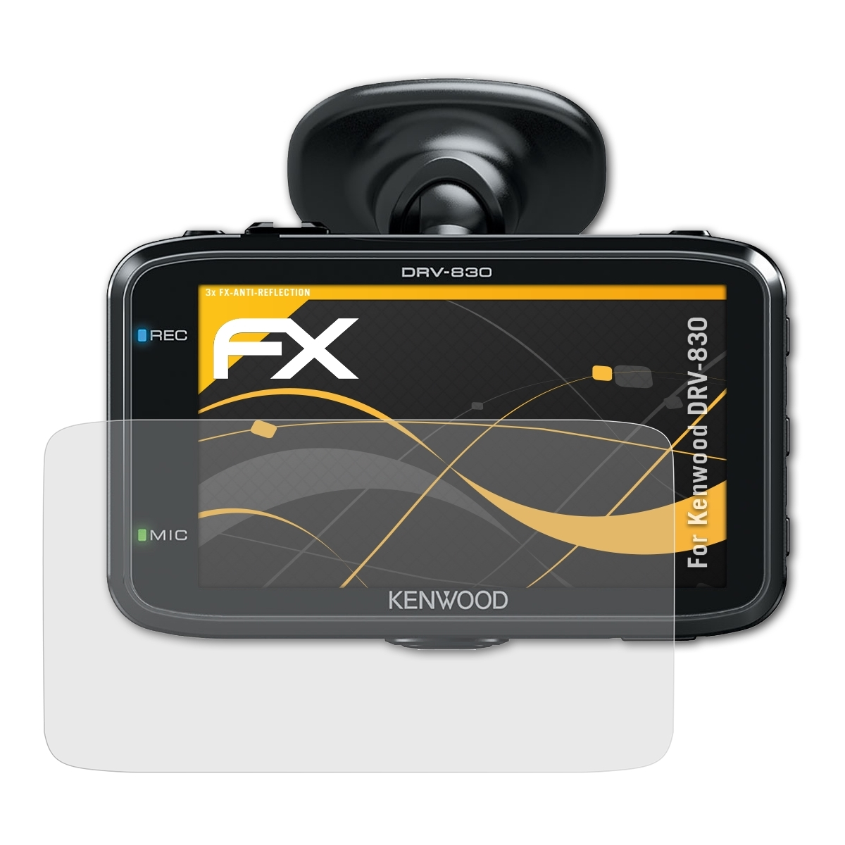 ATFOLIX 3x Displayschutz(für Kenwood DRV-830) FX-Antireflex