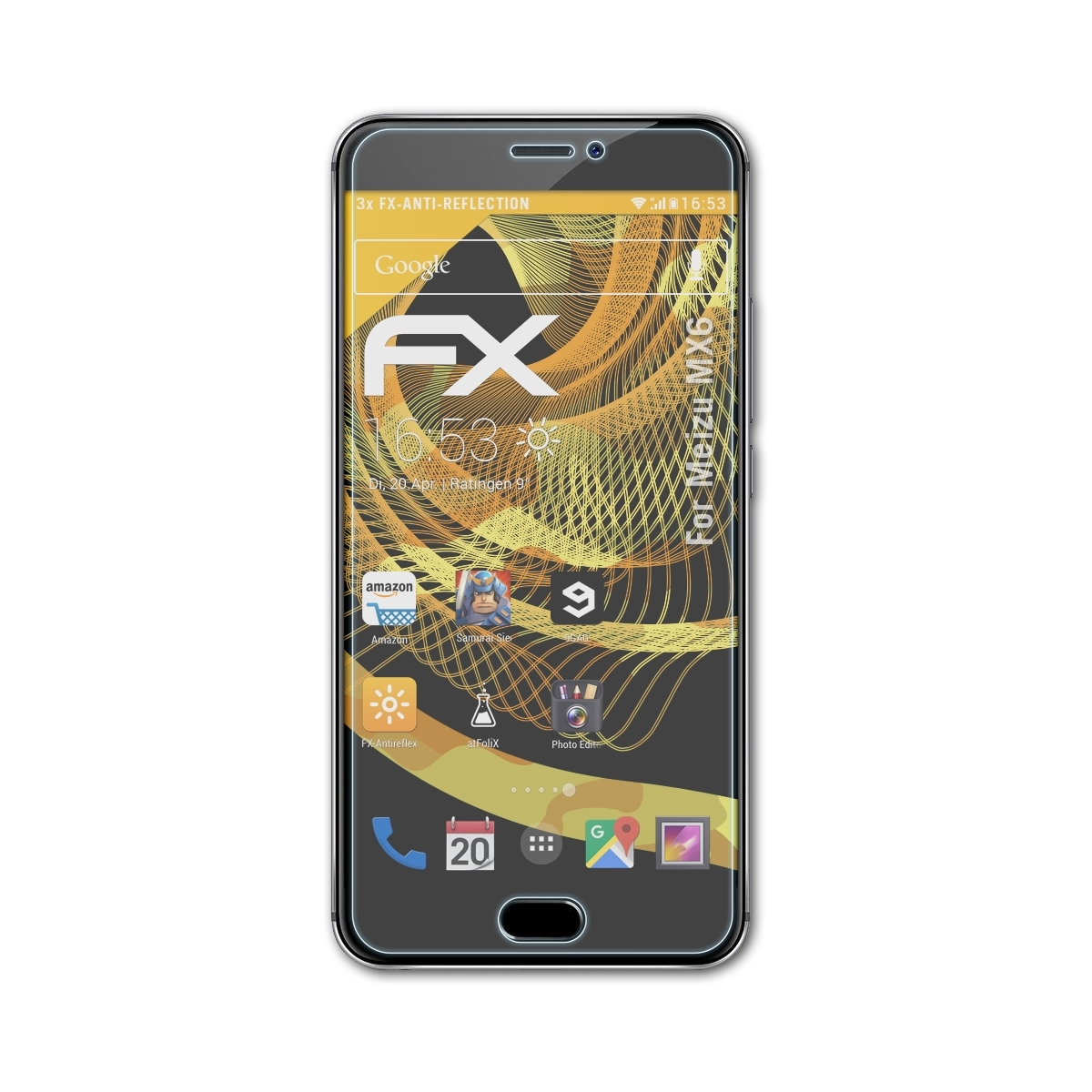 FX-Antireflex MX6) ATFOLIX Displayschutz(für Meizu 3x