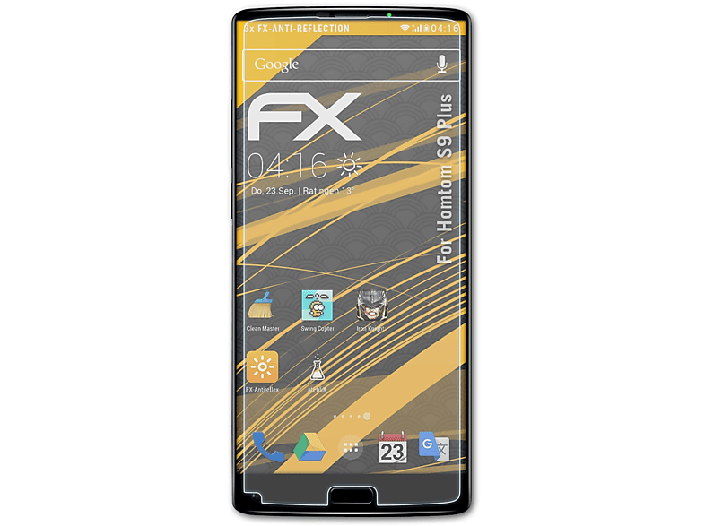 ATFOLIX 3x FX-Antireflex Displayschutz(für S9 Plus) Homtom