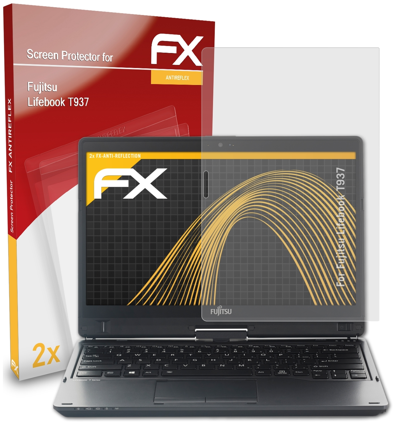 ATFOLIX 2x FX-Antireflex Lifebook Displayschutz(für Fujitsu T937)