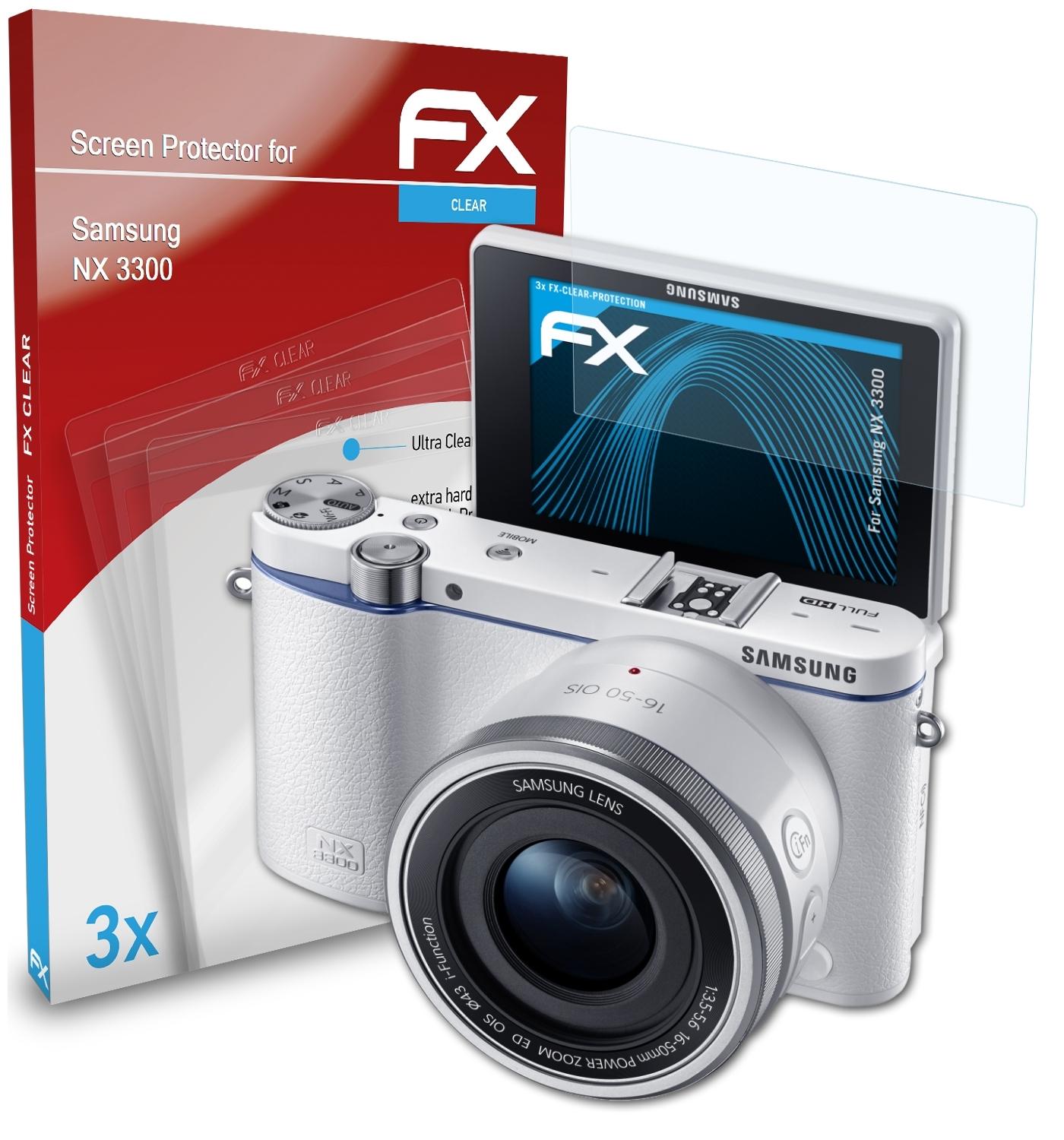 3x 3300) NX FX-Clear Displayschutz(für ATFOLIX Samsung