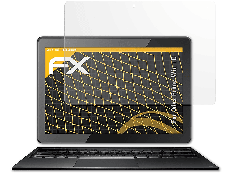 ATFOLIX 2x FX-Antireflex Displayschutz(für Odys Prime Win 10)